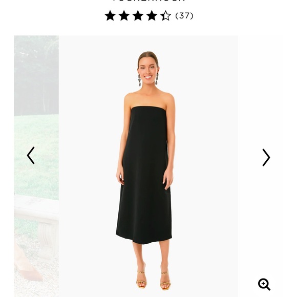 Tuckernuck black strapless dress - Picture 3 of 4